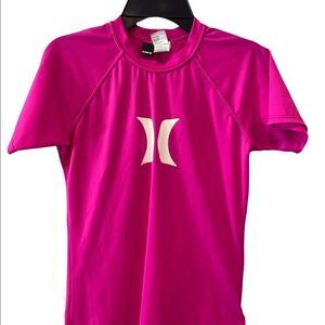 Hurley Swim Shirt or Rash Gaurd - Size Large - Hot Pink- imperfect